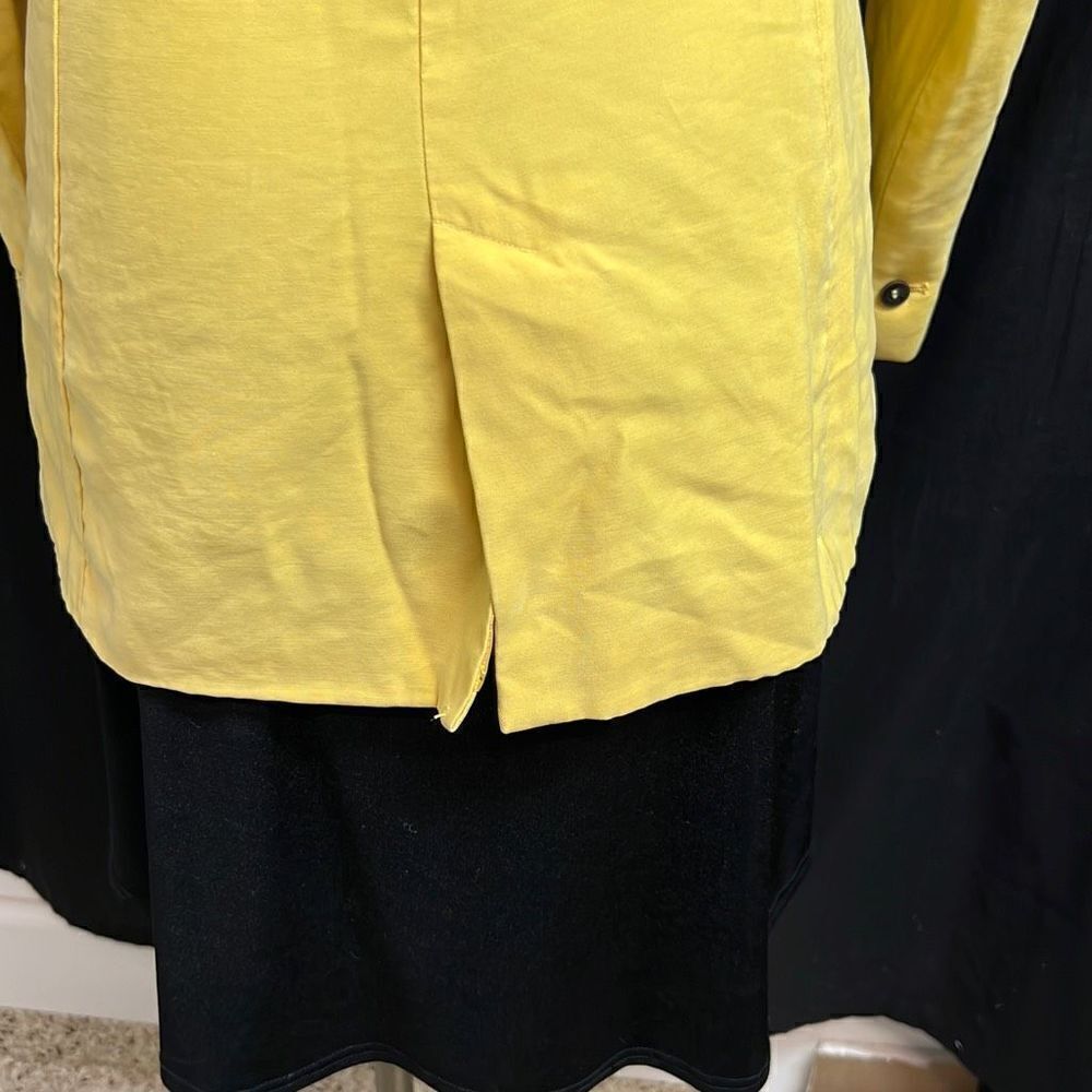 Zara Basic Collection Yellow Jacket Size Medium - image 6